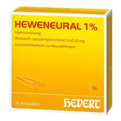 HEWENEURAL 1-prosenttiset ampullit, 10X2 ml