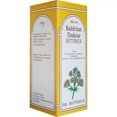 BALDRIANTINKTUR Hetterich, 200 ml