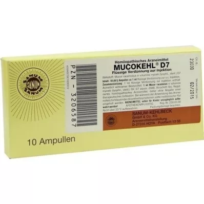 MUCOKEHL Ampullit D 7, 10X1 ml