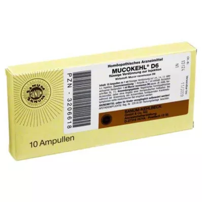 MUCOKEHL Ampullit D 6, 10X1 ml MUCOKEHL Ampullit D 6, 10X1 ml