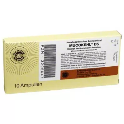 MUCOKEHL Ampullit D 5, 10X1 ml MUCOKEHL Ampullit D 5, 10X1 ml