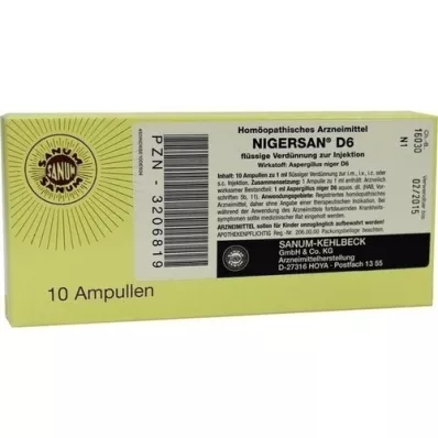 NIGERSAN D 6 ampullia, 10X1 ml