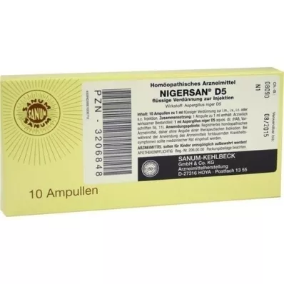 NIGERSAN D 5 ampullia, 10X1 ml