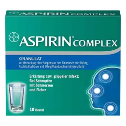 ASPIRIN COMPLEX annospussi, jossa on rakeet annostelususpension valmistukseen, 10 kpl
