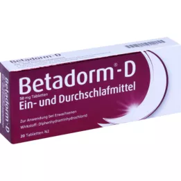 BETADORM D-tabletit, 20 kpl