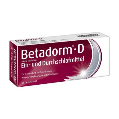 BETADORM D-tabletit, 20 kpl BETADORM D-tabletit, 20 kpl