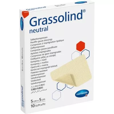 GRASSOLIND Voidepakkaus 5x5 cm steriili, 10 kpl