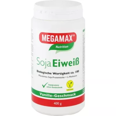 MEGAMAX Soijaproteiini vaniljajauhe, 400 g