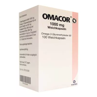 OMACOR 1000 mg:n pehmeät kapselit, 100 kpl OMACOR 1000 mg:n pehmeät kapselit, 100 kpl