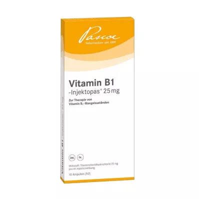 VITAMIN B1 INJEKTOPAS 25 mg injektioneste, liuos, 10X1 ml VITAMIN B1 INJEKTOPAS 25 mg injektioneste, liuos, 10X1 ml