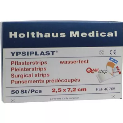 PFLASTERSTRIPS Ypsiplast vesitiivis 2,5x7,2 cm, 50 kpl