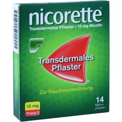 NICORETTE TX Laastari 15 mg, 14 kpl