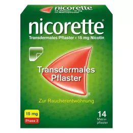 NICORETTE TX Laastari 15 mg, 14 kpl