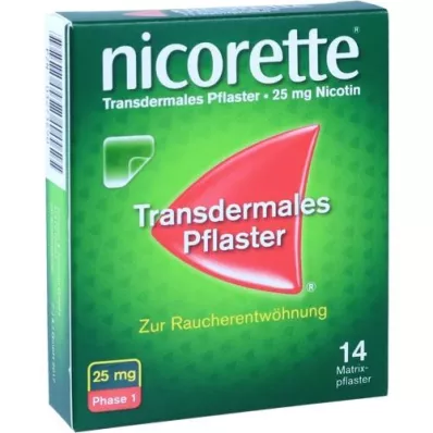 NICORETTE TX Laastari 25 mg, 14 kpl