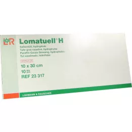 LOMATUELL H Voidetylli 10x30 cm steriili, 10 kpl