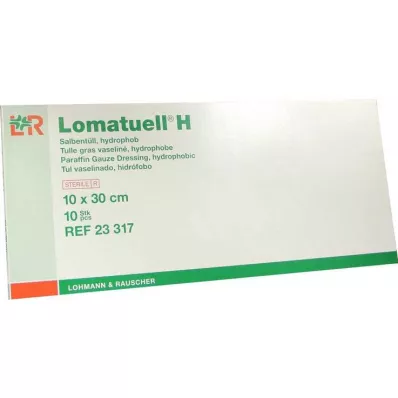 LOMATUELL H Voidetylli 10x30 cm steriili, 10 kpl LOMATUELL H Voidetylli 10x30 cm steriili, 10 kpl