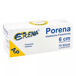 PORENA Elastinen sideharsoside 6 cm valkoinen ilman selloa, 10 kpl