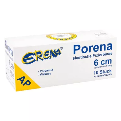 PORENA Elastinen sideharsoside 6 cm valkoinen ilman selloa, 10 kpl PORENA Elastinen sideharsoside 6 cm valkoinen ilman selloa, 10 kpl