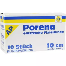 PORENA Elastinen sideharsoside 10 cm valkoinen ilman selloa, 10 kpl