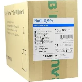 URO TAINER 0,9-prosenttinen natriumkloridiliuos, 10X100 ml