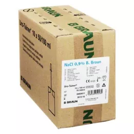 URO TAINER 0,9-prosenttinen natriumkloridiliuos, 10X100 ml