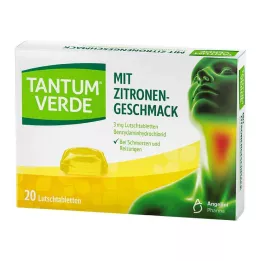 TANTUM VERDE 3 mg:n pastilli, sitruunan makuinen, 20 kpl