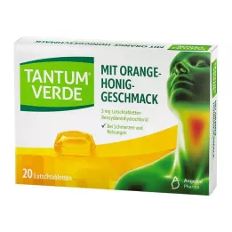 TANTUM VERDE 3 mg:n pastilli, jossa on appelsiini-hunajan maku, 20 kpl