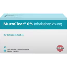 MUCOCLEAR 6-prosenttinen NaCl-inhalaatioliuos, 60X4 ml