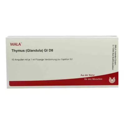 THYMUS GLANDULA GL D 8 Ampullit, 10X1 ml