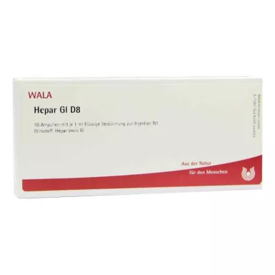HEPAR GL D 8 Ampullit, 10X1 ml HEPAR GL D 8 Ampullit, 10X1 ml