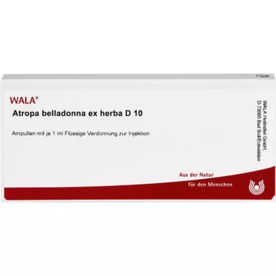 ATROPA belladonna ex Herba D 10 ampullia, 10X1 ml, 10X1 ml
