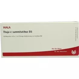 THUJA E SUMMITATIBUS D 3 ampullia, 10X1 ml