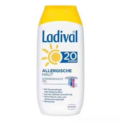 LADIVAL Allergiselle iholle tarkoitettu geeli LSF 20, 200 ml