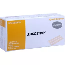 LEUKOSTRIP Ompeluliuskat 6,4x76 mm laatikko, 50X3 kpl