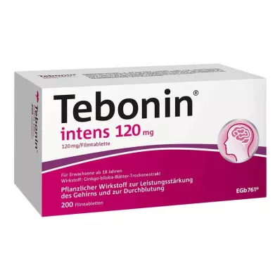 TEBONIN intensiiviset 120 mg kalvopäällysteiset tabletit, 200 kpl