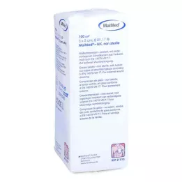MULLKOMPRESSEN 5x5 cm ei-steriili 8x, 100 kpl