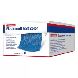 ELASTOMULL liimaväri 10 cmx4 m kiinnitysnauha sininen, 1 kpl
