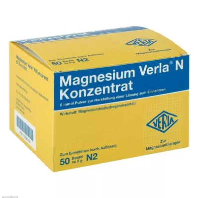MAGNESIUM VERLA N Konsentraatti Plv.e.L.for Intake, 50 kpl MAGNESIUM VERLA N Konsentraatti Plv.e.L.for Intake, 50 kpl