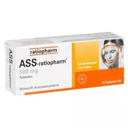 ASS-ratiopharm 500 mg tabletit, 30 kpl