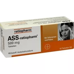 ASS-ratiopharm 500 mg tabletit, 50 kpl