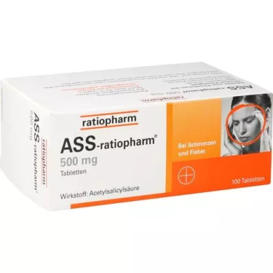 ASS-ratiopharm 500 mg tabletit, 100 kpl