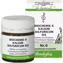 BIOCHEMIE 6 Kalium sulphuricum D 6 tablettia, 80 kpl