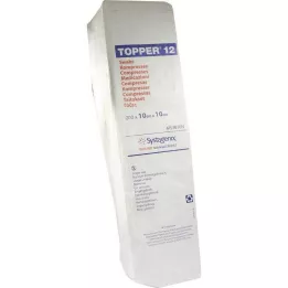 Topper 12 kompressi ei-steriili 10x10 cm, 200 kpl