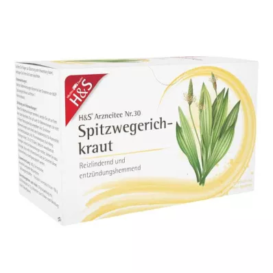 H&amp;S Ribwort yrttisuodatinpussi, 20X1.5 g