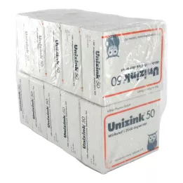 UNIZINK 50 enteropäällysteistä tablettia, 10X100 kpl