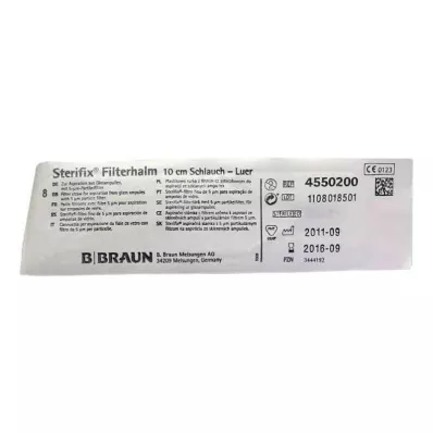 STERIFIX Suodattimen olki 10 cm Schl., 1 kpl
