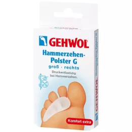 GEHWOL Polymeerigeelinen vasaravarpaanpehmuste G oikea, 1 kpl