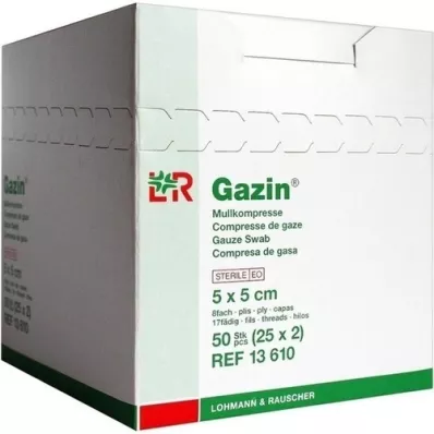 GAZIN Sideharso comp.5x5 cm steriili 8x, 25X2 kpl