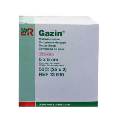 GAZIN Sideharso comp.5x5 cm steriili 8x, 25X2 kpl GAZIN Sideharso comp.5x5 cm steriili 8x, 25X2 kpl