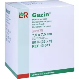 GAZIN Sideharso 7,5x7,5 cm steriili 8x, 25X2 kpl